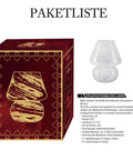 Cordless Mushroom Lamp With Battery Power And Timer, Vintage Nebula Design package and glass model for cozy cloud decor.