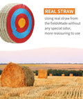 Traditional Handcrafted Straw Archery Target For Outdoor Practice Dope 5 Layer Option With 3 5 7 Layers shown with hay bales