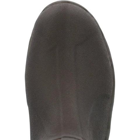 Top view of Men's Brown Rubber Wetland Boots With 5mm Neoprene And Calf High Design showcasing soft neoprene upper.