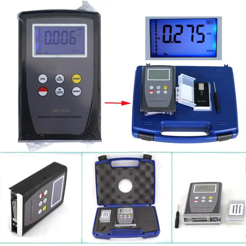 Surface Roughness Tester Gear For Surftest Profilometer With Ra 0.05 To 10.00 µm And Rz 0.1 To 50.0 µm ISO DIN ANSI JIS Standards High Accuracy Metrology Instrument With LCD Display For Fast Quality Control