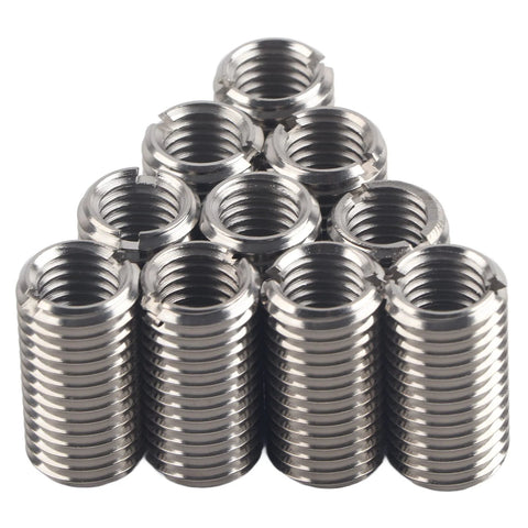 Thread repair sleeve inserts, stainless steel, 10 pcs with internal M16x2 threads