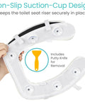 Ultra Soft Cushioned Toilet Seat Cushion For Added Comfort And Easy Clean Padded Attachment Fits Elongated And Standard Seats