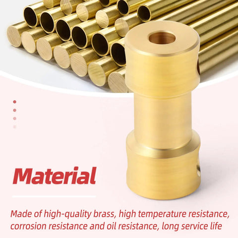Brass Shaft Coupling Connector For Motor Shaft Extension From Three Point One Seven Millimeter To Four Millimeter Ten Pack Includes Two Allen Wrenches And Forty Screws High Temperature Resistant Corrosion And Oil Resistant Durable For Diy Projects. Brass coupling on brass rods