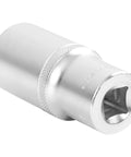 27mm Metric Deep Socket With Thin Wall Design, 6 Point, Knurled Grip For Easy Finger Grab visible in metallic finish