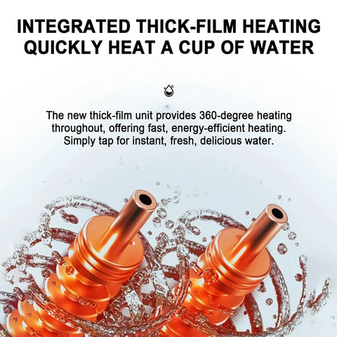 Wall Mounted Water Cooler With Instant Heat, Five Temp Settings And Five Water Volume Levels heating elements with water splash