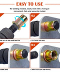 180 Piece Metric Rivet Nut Kit With Zinc Plated Carbon Steel Rivnut Inserts M3 M4 M5 M6 M8 installation process