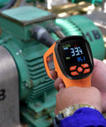 Infrared Thermometer With Dual Laser Non Contact Temperature Gun Handheld IR Heat Temperature Meter Adjustable Emissivity For Metal Smelting Cooking Pizza Oven And Engine Use Range From 40 F To 2732 F Lightning Fast One Quarter Second Readings.