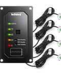 Probeless RV Water Tank Monitor System With Adhesive Sensors No Drilling Easy Hookup Non Contact Tech LED Status Indicator Motion Light Keeps Your Water Ready For Plastic Tanks Up To 40 Gallons On 7 to 32V DC RVs And Boats, front view