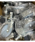 Box of 5 Inch Brake Silent Caster Wheel With 28mm Round Pole Buckle, packaged, PVC TPR wheel for mobile equipment