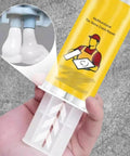Quick Dry Tile Repair Glue DIY Kit With Complete Tool Set For Permanent Fixes Of Chips Pits And Cracks In Granite Marble Porcelain Ceramic Surfaces Multifunctional Tile Stone Crack Repair Paste For Bathtub Floor with applicator in hand, demonstrating white paste application.