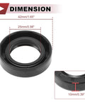 High pressure rotary shaft oil seals with 25x42x10mm dimensions for automotive and industrial use details in image close-up
