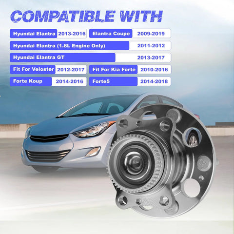 Beefed Up Rear Wheel Hub Bearing Assembly For Elantra 2011 2018 Elantra Coupe GT Veloster Forte Replacement Part 527103X000