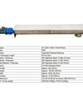 Rock Solid 304 Stainless Steel U Trough Auger Screw Conveyor Featuring A 9 Inch Helical Blade Driven By A Heavy Duty 220V 3 Phase 3KW Motor for bulk transfer