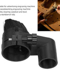 Slick CNC Router Dust Shoe With 52MM Magnetic Mount for sawdust capture, featuring a 52mm mag base and detachable bristles.