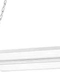 Ceiling-mounted Mega Bright Linear High Bay LED Shop Light 220W With 28,600 Lumens 5000K Daylight, Integrated Dimmable Fixture