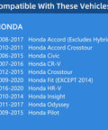 Compatibility chart for Honda Gas Cap Replacement That Fits Civic Accord Pilot CR V Odyssey Crosstour Fit Insight HR V 2006 2020 Models 17670T3WA01