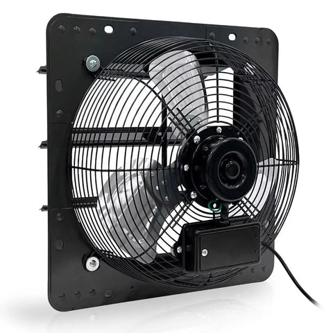 14 Inch Shutter Exhaust Fan Wall Mount With Aluminum Blades 1.65 Meters Power Cord Kit Up To 1950 CFM Beefy Pro Grade Vent Fan