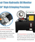 Real-Time Hydraulic Oil Monitor on No Hassle Electric Hydraulic Hose Crimping Machine With 10 Die Set For 0.24 To 2.01 Inch Fittings AC 220V.