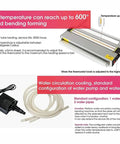 Rock Solid Electric Plastic Hot Bender And Acrylic Bending Press with adjustable thermostat and water cooling features.