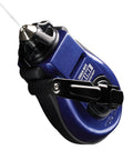 Professional Grade Hella Durable Mini Chalk Line Tool Featuring Heavy Duty Aluminum Housing And Smooth Retracting Mechanism For Ultra Fine Snap Layout Lines On Any Site, close-up view showing braided string and tip.