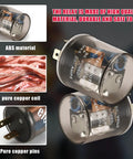 2 Pin 12V LED Flasher Relay For Vehicle Turn Signals with copper coil, side view, close-up showing components and materials.