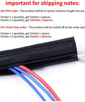 Expandable Cable Management Sleeve For Wires And Cables Self Closed PET Braided Protector Hider 50mm By 50m with color-coded wires