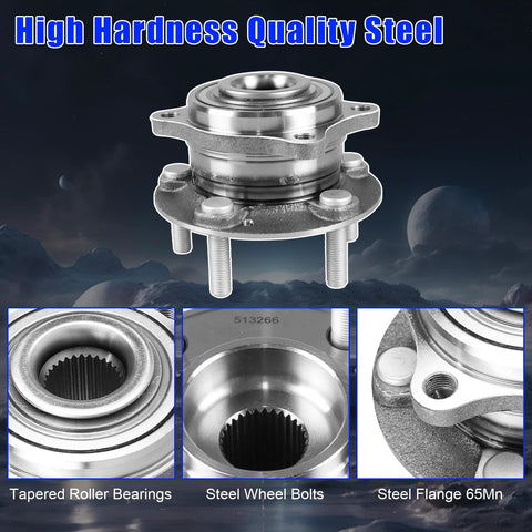 Front Wheel Hub Bearing Assembly For Hyundai Santa Fe 2007-2014 Front FWD AWD Veracruz 2007-2012 AWD Kia Sorento 2011-2015 AWD Rear Wheel Hub