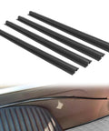 Car Cable Concealer Sleeve Kit With Adhesive Covers For USB And Audio Video Cables shown in use inside car interior.