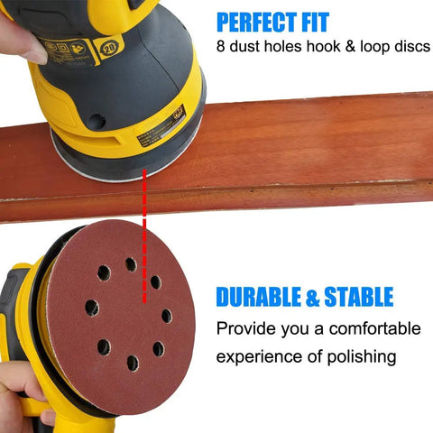 2 Pack 5 Inch Replacement Sander Pad For Random Orbit Palm Sander Models DW421 DW423 D26451 D26453, No Fuss Install, Extra Hard Backing, 8 Dust Collection Holes, Durable And Vibration Resistant