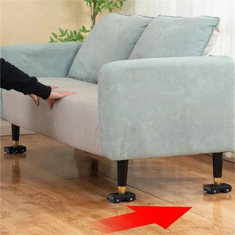 Get These Heavy Duty Furniture Lifters And Dolly Movers To Easily Shlump Your Sofa And Washer Without The Back Pain Or Sweat. Sofa being moved with lifters.