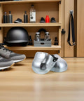 Built Different Steel Toe Caps For Work Boots That Lock Down Your Toes On The Daily Heavy Duty Overshoe Cover For Men And Women placed on wooden floor.