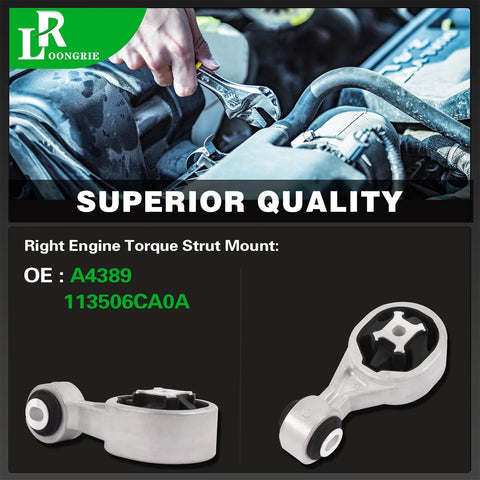 Right Upper Engine Torque Strut Mount For 2019 To 2023 Nissan Altima 2.5L L4 Engine Replace OE 113506CA0A 1 Piece Top Notch Vibration Dampening Easy Install shown with tools.