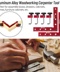 90 Degree Positioning Squares Set For Woodworking Right Angle Clamps 5.5 By 5.5 Inches Aluminum Alloy Corner Clamping Squares For Picture Frames Boxes Cabinets Drawers 14 By 14 Cm Pro Grade 4 Pack