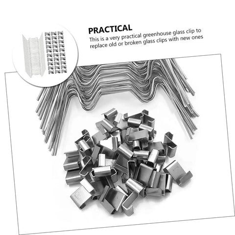 Three Sets Greenhouse Panel Clips Stainless Steel Glazing Clamps W Type And Z Overlap Clips 300 Pieces Heavy Duty Replacement Tool For Glass Panels Weatherproof