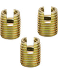 Jiawu 20 Pcs Heavy Duty Self Tapping Thread Insert Kit For Automotive And Machinery. Yellow zinc carbon steel inserts