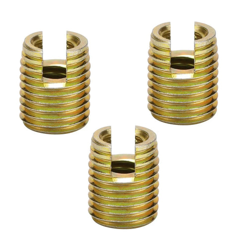 Jiawu 20 Pcs Heavy Duty Self Tapping Thread Insert Kit For Automotive And Machinery. Yellow zinc carbon steel inserts
