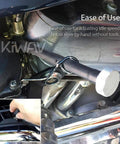 Extend Idle Speed Adjustment Screw Featuring Flexible Shaft And Knurled Grip For Harley V Twin Carburetors No Sweat Hand Tune Up showing installation process.
