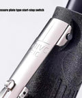 Close-up of the start-stop switch on Professional 90 Degree Angled Air Powered Die Grinder for precise control during use.