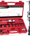 12pcs Blind Hole Collet Bearing Puller Set With Slide Hammer Built Tough Pro Grade Internal Bearing Extractor Kit in red case