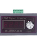Front view of DC0-10V 4-20mA Generator Module With Dual LED Display And Precise Ampere And Voltage Readout, Back Calibration Pots.