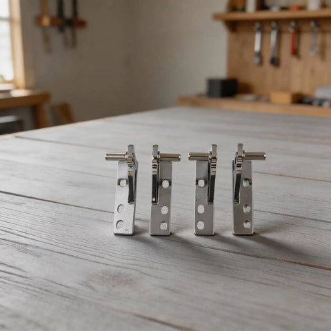 Adjustable Center Column Refrigerator Door Hinge With Left Shaft 0.28 Inch Diameter Zinc Alloy Replacement Hinge