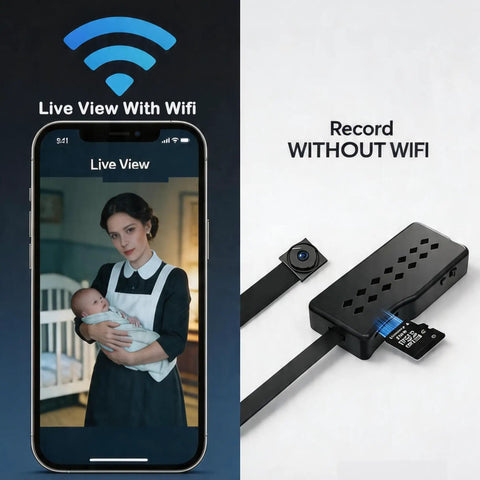 Low Key Hidden Camera Module Tiny Spy Cam Wi Fi for Inside Home 1080P Indoor Wireless Security Camera With Phone App Bluetooth Setup