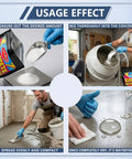 Usage steps for Rock Solid Waterproofing Powder For Concrete And Mortar Sealer That Slams The Door On Water Infiltration Across Roofs And Basements Featuring Anti Crack Protection And Pro Grade No Sweat Application At 16 Oz Bag.