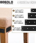 Heavy Duty Bulletproof Black Mending Plates For Wood Furniture And Fence Fixes, sizes 30x70mm to 48x169mm for furniture repair.
