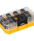 37-Piece Screwdriver Bit Set With Phillips And Slotted Bits, Power Bits, Square Recess Bits, and a handy case closed view