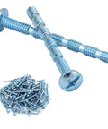 100 Pack Truss Head Break Away Screws Thread Size 8 32 1.75 Inch Length Zinc Plated Steel For Cabinets Drawers Doors And Knobs Heavy Duty
