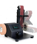 Rugged Handheld Electric Belt Sander With Comfortable Grip For Butter Smooth Woodworking Projects Efficient Sanding And Polishing Machine with digital display.