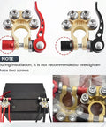 4 Way Car Battery Terminal Connectors Quick Release Clip For Top Post Batteries Positive And Negative Automotive Battery Clamps