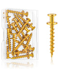 15 Piece Heavy Duty Picture Hangers With Double Headed Screws Rock Solid Drywall And Wood Wall Hooks 100 Lb Capacity screws in a clear case