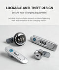 Lockable anti-theft design for Built Different Wall Mounted EV Charger Protection Box with Lock, secure locking mechanisms.